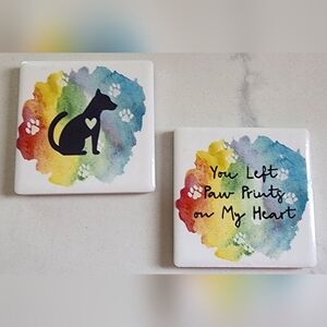 Ganz Dog Refrigerator Magnet You Left Paw Prints On My Heart‎ Pet Bereavement